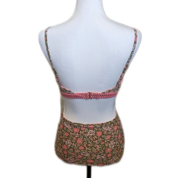 Cabana Life Jetties Beach Reversible triangle bikini top & high waist bottom S - Picture 3 of 12